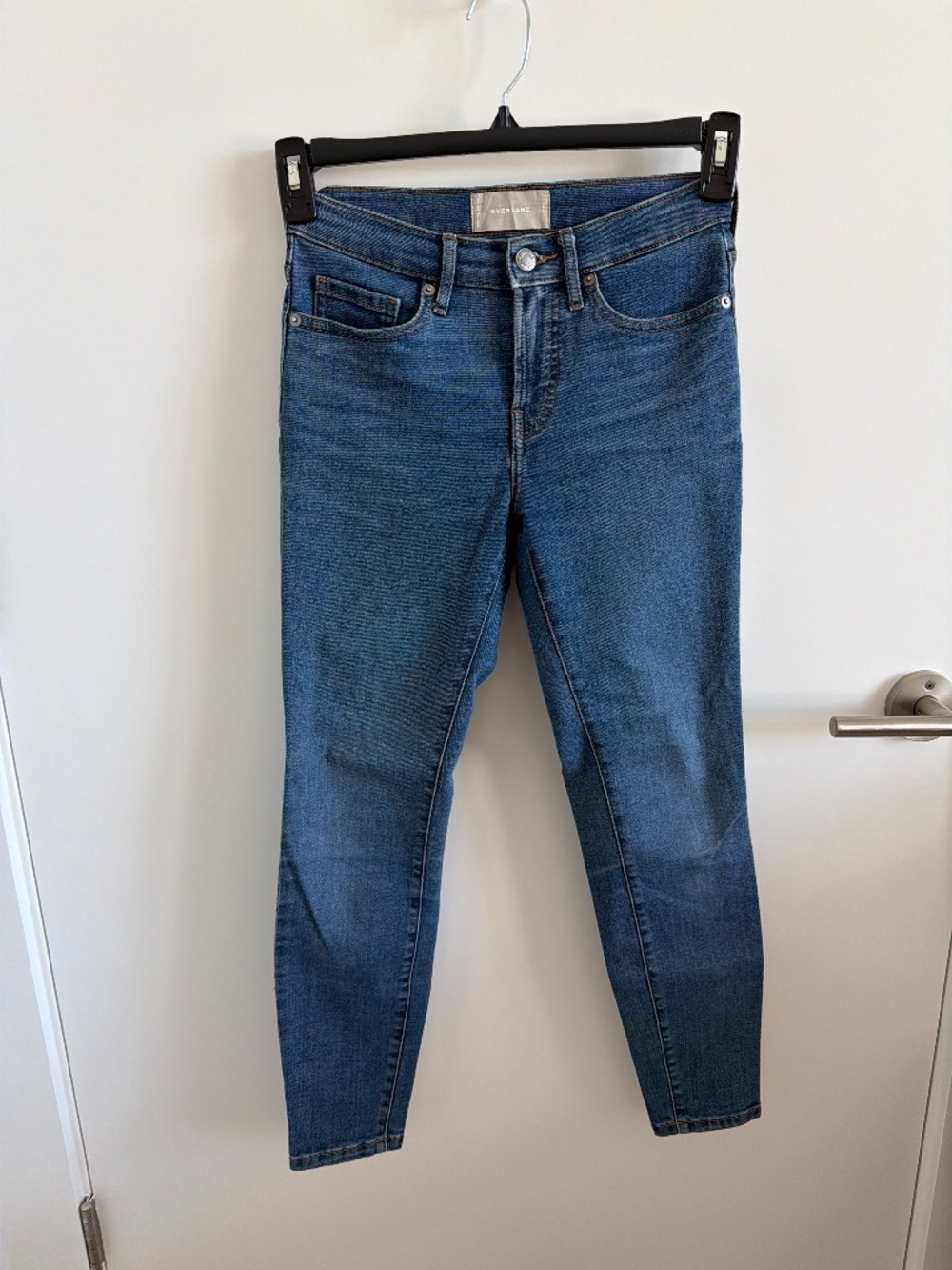 Everlane Medium Blue Mid Rise Ankle Jean Size 25